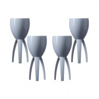 White Tristem 11oz Wine Glass Great for unsteady ground